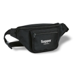 Bum bag with card pocket, made of 600D polyester black colour main view