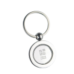 Keyring with earth design view with print area