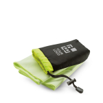 Polyester sports towel in a nylon bag for promotional events view with print area