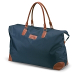 Large travel bag, microfiber with PVC handle for gifting blue colour