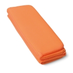 Foldable seat cushion in varied colours for events orange colour