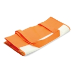 White non-woven bag with coloured handles, 80 g/m2 orange colour second view