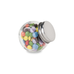 Chocolates in a jar with a lid multicolour colour