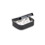 Peppermints in a metal box for promotions black colour second view