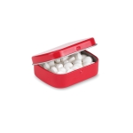 Peppermints in a metal box for promotions red colour second view