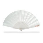 Paper fans in bright colours for summer events, printable white colour main view