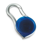 Tape measure in a transparent case with carabiner 2M transparent blue colour