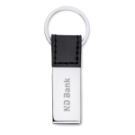 Classic metal plate keyring for promotions black colour second main view