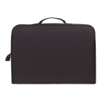 Document bag with a zipper for conferences and trade fairs black colour second view