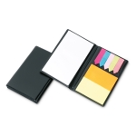 Sticky notes pad set with a case black colour second view