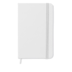 DIN, notebook with soft PU cover and lined paper, A5 white colour