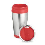 Thermal mug made from stainless steel, 455ml red colour