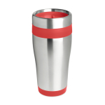 Thermal mug made from stainless steel, 455ml red colour second view