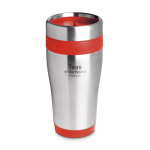 Thermal mug made from stainless steel, 455ml red colour second main view