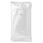 Pack of 10 moisturising wipes in a bag white colour