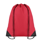 Drawstring bag in cool colours, made of 190T polyester red colour