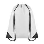 Drawstring bag in cool colours, made of 190T polyester white colour