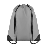 Drawstring bag in cool colours, made of 190T polyester grey colour