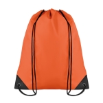 Drawstring bag in cool colours, made of 190T polyester orange colour