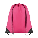 Drawstring bag in cool colours, made of 190T polyester fuchsia colour