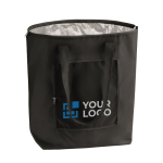 Foldable cooler bag with aluminimum interior for summer events view with print area