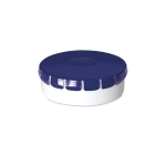 Sweets tin with tin lid and sugar-free sweets blue colour