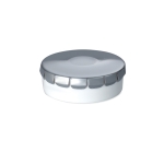 Sweets tin with tin lid and sugar-free sweets matt silver colour