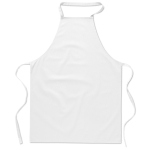 Cooking apron made from 100% cotton, 180 g/m2 white colour