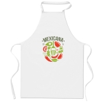 Cooking apron made from 100% cotton, 180 g/m2 white colour third main view