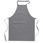 Cooking apron made from 100% cotton, 180 g/m2 grey colour