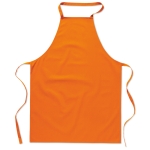 Cooking apron made from 100% cotton, 180 g/m2 orange colour