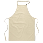 Cooking apron made from 100% cotton, 180 g/m2 beige colour