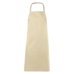 Cooking apron made from 100% cotton, 180 g/m2 beige colour second view