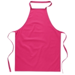 Cooking apron made from 100% cotton, 180 g/m2 fuchsia colour