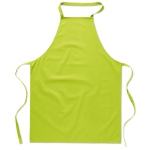 Cooking apron made from 100% cotton, 180 g/m2 lime colour