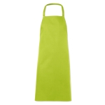 Cooking apron made from 100% cotton, 180 g/m2 lime colour second view