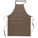 Cooking apron made from 100% cotton, 180 g/m2 taupe colour