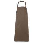 Cooking apron made from 100% cotton, 180 g/m2 taupe colour second view