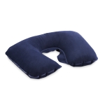 Travel set with neck pillow, sleep mask and earplugs blue colour second view