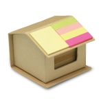 Sticky notes pad in the shape of a house beige colour