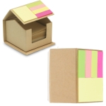 Sticky notes pad in the shape of a house