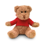 Teddy bear with hooded jacket for children red colour