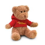 Teddy bear with hooded jacket for children red colour second main view