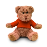 Teddy bear with hooded jacket for children orange colour