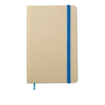 Notebook made of recycled material, blank pages, A6 blue colour