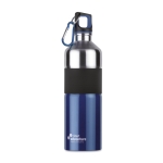 Large two-tone stainless steel drinking bottle, 750 ml blue colour main view