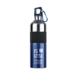 Large two-tone stainless steel drinking bottle, 750 ml view with print area