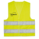 Reflective safety vest for children's safety yellow colour main view