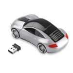 Wireless mouse in the shape of a car, for promotions matt silver colour second view