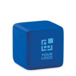 Anti-stress cube in bright colours view with print area